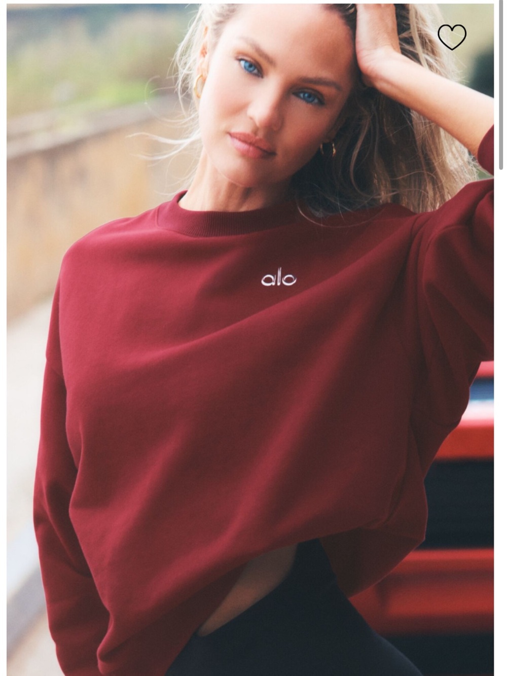 NWT Alo Summer Romance Red Accolade